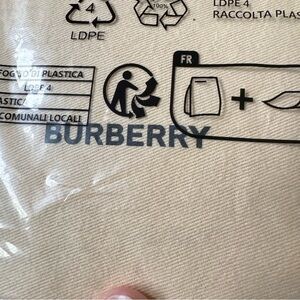 Burberry Beige Packaging Bag